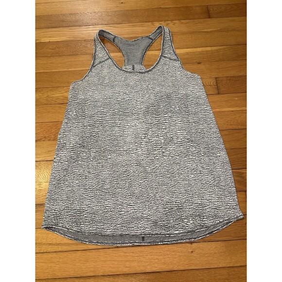 Lululemon Size 10 Essential Tank Top Black White - Picture 2 of 4